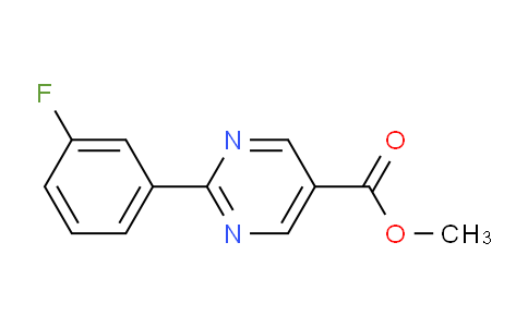 CAS No. 960198-51-0, Methyl 2-(3-fluorophenyl)pyrimidine-5-carboxylate