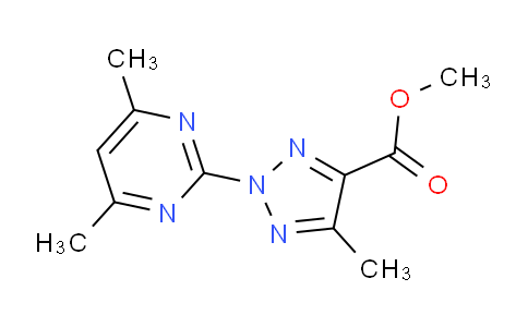 CAS No. 1431727-88-6, Methyl 2-(4,6-dimethylpyrimidin-2-yl)-5-methyl-2H-1,2,3-triazole-4-carboxylate