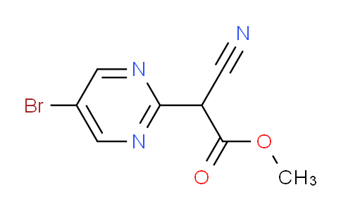 CAS No. 1171919-13-3, Methyl 2-(5-bromopyrimidin-2-yl)-2-cyanoacetate