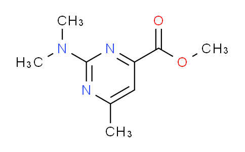 CAS No. 1263209-42-2, Methyl 2-(dimethylamino)-6-methylpyrimidine-4-carboxylate