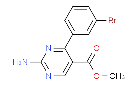 CAS No. 1133115-93-1, Methyl 2-amino-4-(3-bromophenyl)pyrimidine-5-carboxylate
