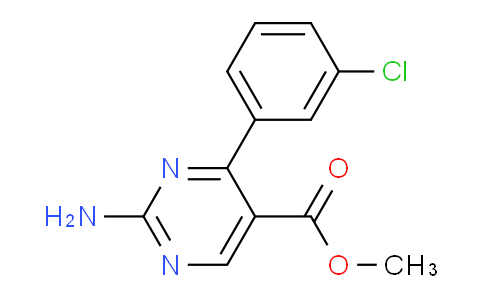CAS No. 1150163-89-5, Methyl 2-amino-4-(3-chlorophenyl)pyrimidine-5-carboxylate