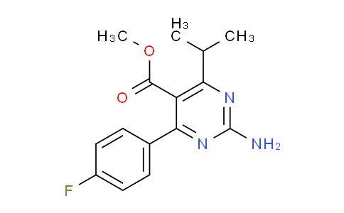 CAS No. 160009-37-0, Methyl 2-amino-4-(4-fluorophenyl)-6-isopropylpyrimidine-5-carboxylate