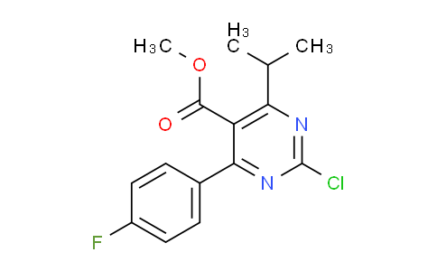 CAS No. 488798-38-5, Methyl 2-chloro-4-(4-fluorophenyl)-6-isopropylpyrimidine-5-carboxylate
