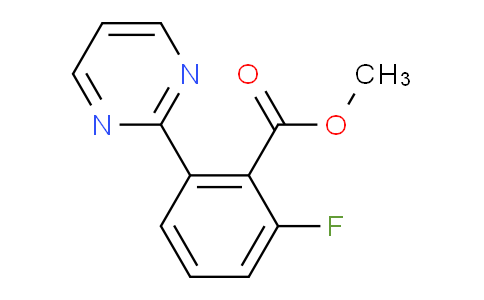 CAS No. 1293284-62-4, Methyl 2-fluoro-6-(pyrimidin-2-yl)benzoate