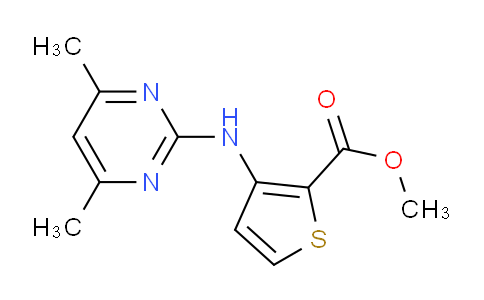 CAS No. 388565-75-1, Methyl 3-((4,6-dimethylpyrimidin-2-yl)amino)thiophene-2-carboxylate