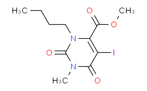 CAS No. 1415309-32-8, Methyl 3-butyl-5-iodo-1-methyl-2,6-dioxo-1,2,3,6-tetrahydropyrimidine-4-carboxylate