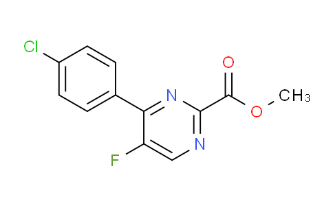 CAS No. 1364677-40-6, Methyl 4-(4-chlorophenyl)-5-fluoropyrimidine-2-carboxylate