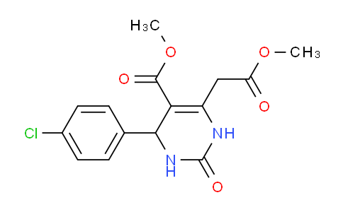 CAS No. 952183-64-1, Methyl 4-(4-chlorophenyl)-6-(2-methoxy-2-oxoethyl)-2-oxo-1,2,3,4-tetrahydropyrimidine-5-carboxylate
