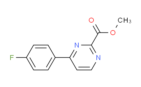 CAS No. 1401162-80-8, Methyl 4-(4-fluorophenyl)pyrimidine-2-carboxylate