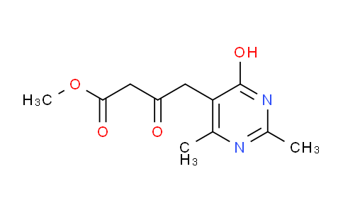 CAS No. 1083282-70-5, Methyl 4-(4-hydroxy-2,6-dimethylpyrimidin-5-yl)-3-oxobutanoate