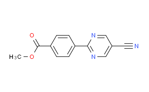CAS No. 1447606-88-3, Methyl 4-(5-cyanopyrimidin-2-yl)benzoate