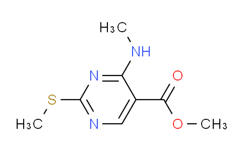CAS No. 1823882-97-8, Methyl 4-(methylamino)-2-(methylthio)pyrimidine-5-carboxylate