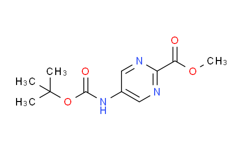CAS No. 1383802-16-1, Methyl 5-((tert-butoxycarbonyl)amino)pyrimidine-2-carboxylate