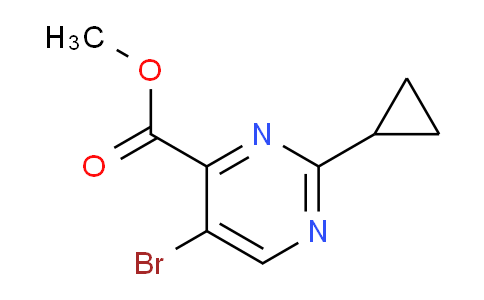 CAS No. 1250443-89-0, Methyl 5-bromo-2-cyclopropylpyrimidine-4-carboxylate