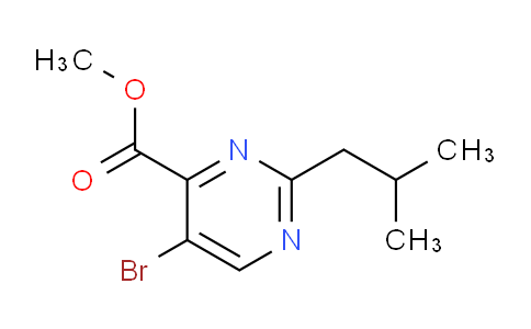 CAS No. 1363405-02-0, Methyl 5-bromo-2-isobutylpyrimidine-4-carboxylate