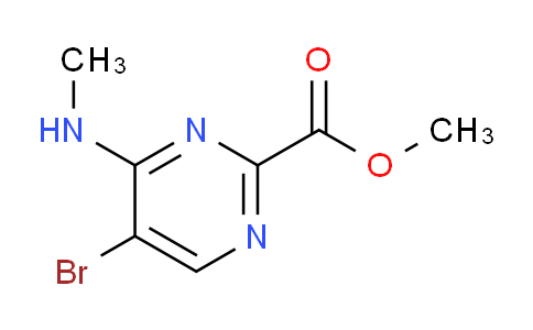 CAS No. 1523354-68-8, Methyl 5-bromo-4-(methylamino)pyrimidine-2-carboxylate