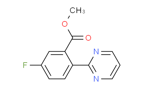 CAS No. 1293284-59-9, Methyl 5-fluoro-2-(pyrimidin-2-yl)benzoate