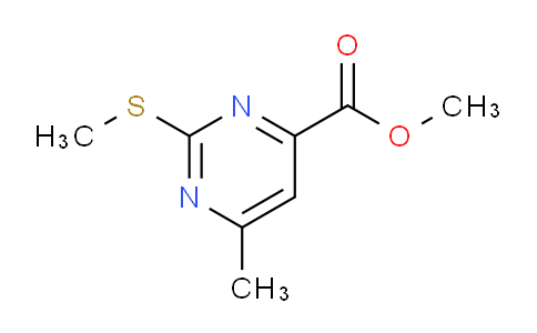 CAS No. 90007-36-6, Methyl 6-methyl-2-(methylthio)pyrimidine-4-carboxylate