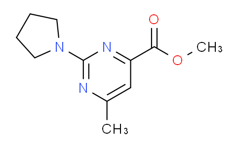 CAS No. 1263215-93-5, Methyl 6-methyl-2-(pyrrolidin-1-yl)pyrimidine-4-carboxylate