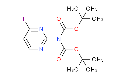 CAS No. 1538583-11-7, N,N-Bis(boc)-4-iodopyrimidin-2-amine
