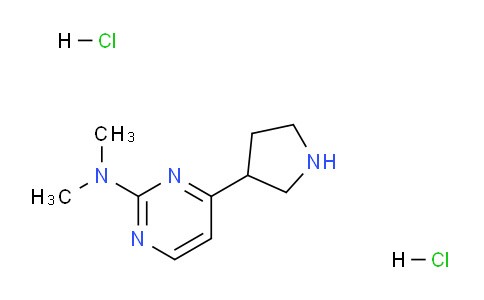 CAS No. 1361113-37-2, N,N-Dimethyl-4-(pyrrolidin-3-yl)pyrimidin-2-amine dihydrochloride