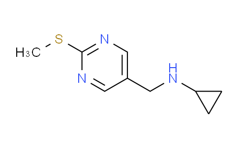 CAS No. 1279208-72-8, N-((2-(Methylthio)pyrimidin-5-yl)methyl)cyclopropanamine