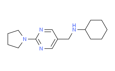 CAS No. 1279217-14-9, N-((2-(Pyrrolidin-1-yl)pyrimidin-5-yl)methyl)cyclohexanamine
