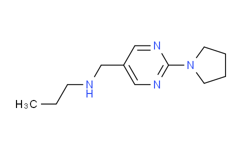 CAS No. 1248357-48-3, N-((2-(Pyrrolidin-1-yl)pyrimidin-5-yl)methyl)propan-1-amine