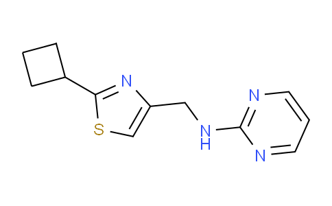CAS No. 1427023-58-2, N-((2-Cyclobutylthiazol-4-yl)methyl)pyrimidin-2-amine