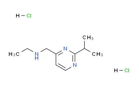 CAS No. 1332530-39-8, N-((2-Isopropylpyrimidin-4-yl)methyl)ethanamine dihydrochloride