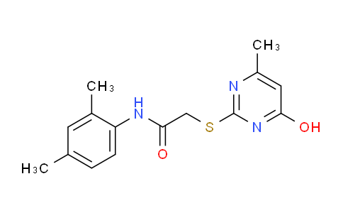 CAS No. 325994-27-2, N-(2,4-Dimethylphenyl)-2-((4-hydroxy-6-methylpyrimidin-2-yl)thio)acetamide