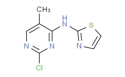 CAS No. 1624260-89-4, N-(2-Chloro-5-methylpyrimidin-4-yl)thiazol-2-amine