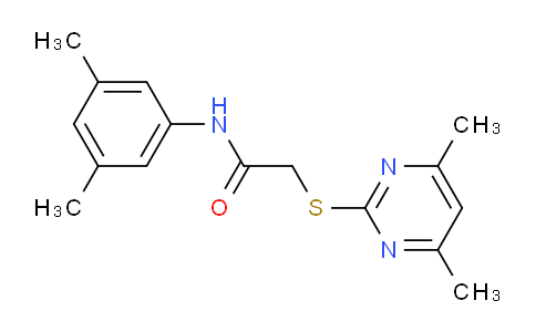 CAS No. 329079-57-4, N-(3,5-Dimethylphenyl)-2-((4,6-dimethylpyrimidin-2-yl)thio)acetamide