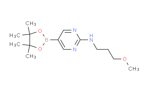 CAS No. 1218789-31-1, N-(3-Methoxypropyl)-5-(4,4,5,5-tetramethyl-1,3,2-dioxaborolan-2-yl)pyrimidin-2-amine