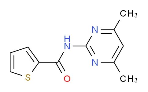 CAS No. 64230-46-2, N-(4,6-Dimethylpyrimidin-2-yl)thiophene-2-carboxamide