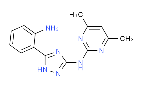 CAS No. 669719-96-4, N-(5-(2-Aminophenyl)-1H-1,2,4-triazol-3-yl)-4,6-dimethylpyrimidin-2-amine