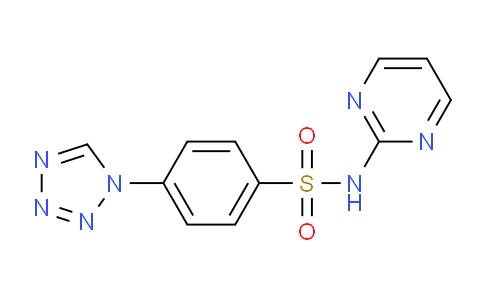 CAS No. 327083-89-6, N-(Pyrimidin-2-yl)-4-(1H-tetrazol-1-yl)benzenesulfonamide