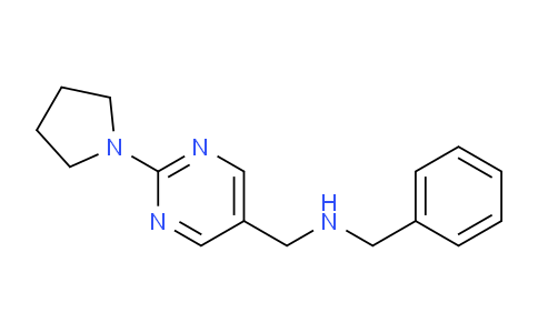 CAS No. 1279217-13-8, N-Benzyl-1-(2-(pyrrolidin-1-yl)pyrimidin-5-yl)methanamine