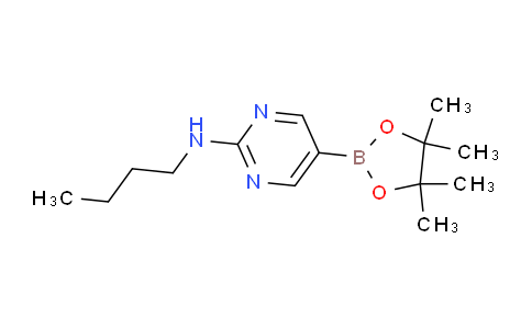 CAS No. 1218791-48-0, N-Butyl-5-(4,4,5,5-tetramethyl-1,3,2-dioxaborolan-2-yl)pyrimidin-2-amine
