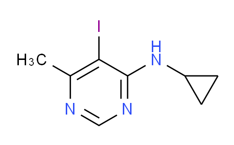 CAS No. 1706429-55-1, N-Cyclopropyl-5-iodo-6-methylpyrimidin-4-amine