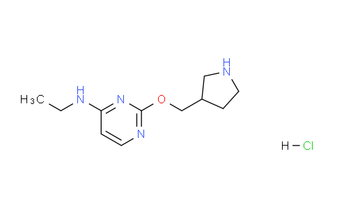 CAS No. 1417793-83-9, N-Ethyl-2-(pyrrolidin-3-ylmethoxy)pyrimidin-4-amine hydrochloride
