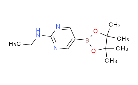CAS No. 1218791-44-6, N-Ethyl-5-(4,4,5,5-tetramethyl-1,3,2-dioxaborolan-2-yl)pyrimidin-2-amine