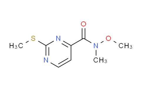 CAS No. 271247-59-7, N-Methoxy-N-methyl-2-(methylthio)pyrimidine-4-carboxamide