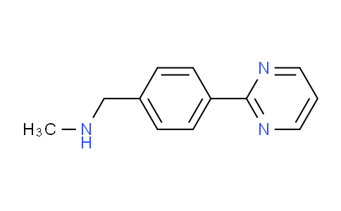 CAS No. 886851-48-5, N-Methyl-1-(4-(pyrimidin-2-yl)phenyl)methanamine
