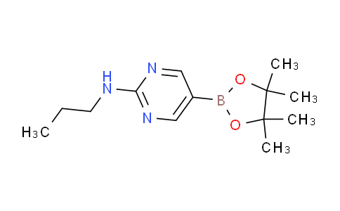 CAS No. 1218791-47-9, N-Propyl-5-(4,4,5,5-tetramethyl-1,3,2-dioxaborolan-2-yl)pyrimidin-2-amine