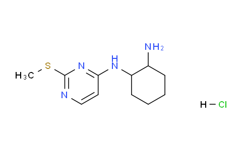 CAS No. 1353978-86-5, N1-(2-(Methylthio)pyrimidin-4-yl)cyclohexane-1,2-diamine hydrochloride