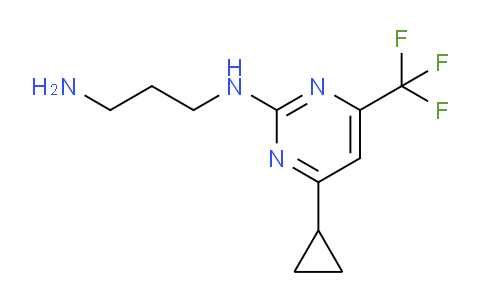 CAS No. 860790-29-0, N1-(4-Cyclopropyl-6-(trifluoromethyl)pyrimidin-2-yl)propane-1,3-diamine