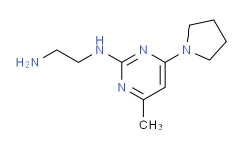 CAS No. 1706435-50-8, N1-(4-Methyl-6-(pyrrolidin-1-yl)pyrimidin-2-yl)ethane-1,2-diamine
