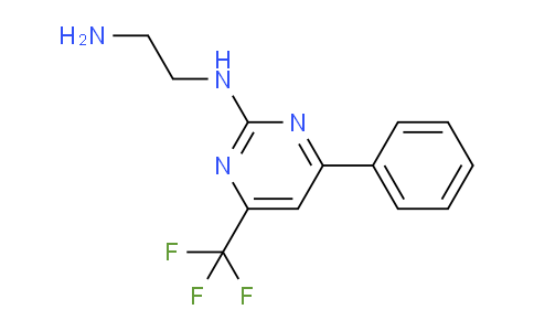 CAS No. 861439-50-1, N1-(4-Phenyl-6-(trifluoromethyl)pyrimidin-2-yl)ethane-1,2-diamine